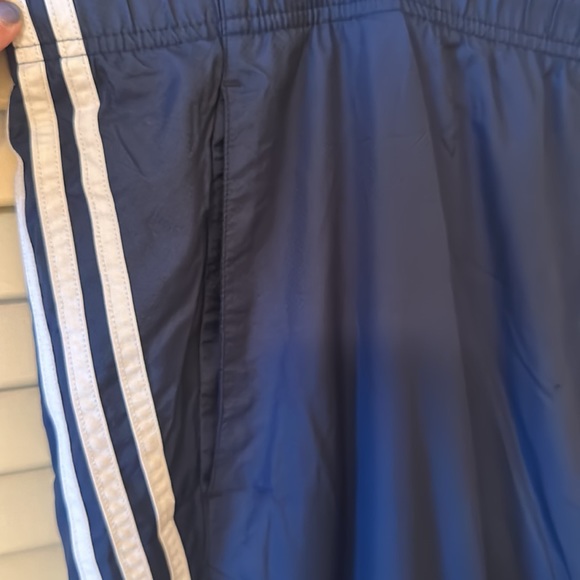Men’s 2XL Navy with white stripes adidas running pants - Picture 6 of 14